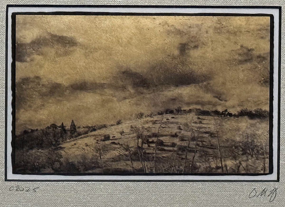 Hilltop With Clouds &amp; Cows