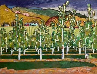 Pear Orchard in March
