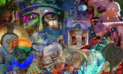 Punch History Bomb (Giotto, Blake, Ensor, Kubrick)