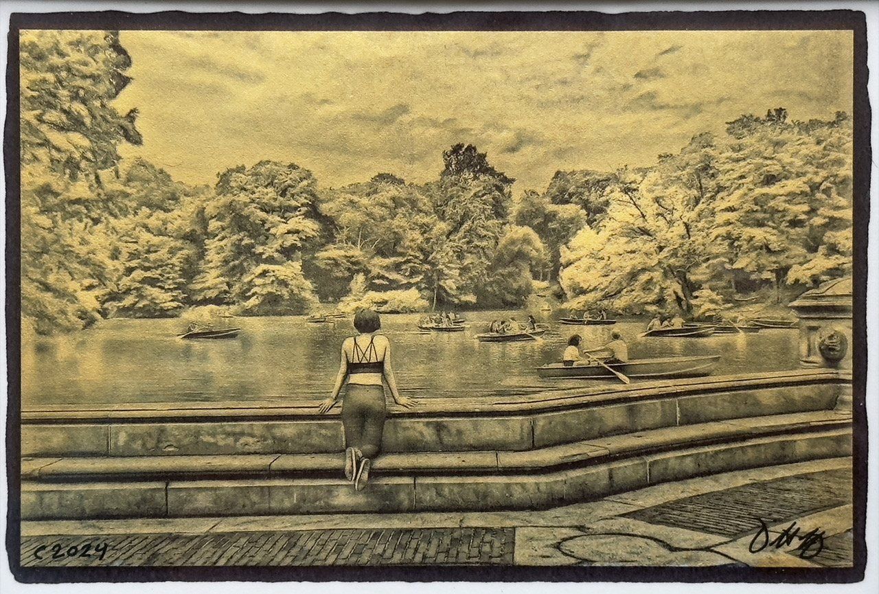 Watching the Rowboats in Central Park