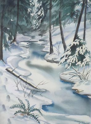 Winter at Wagner Creek, Talent, Oregon