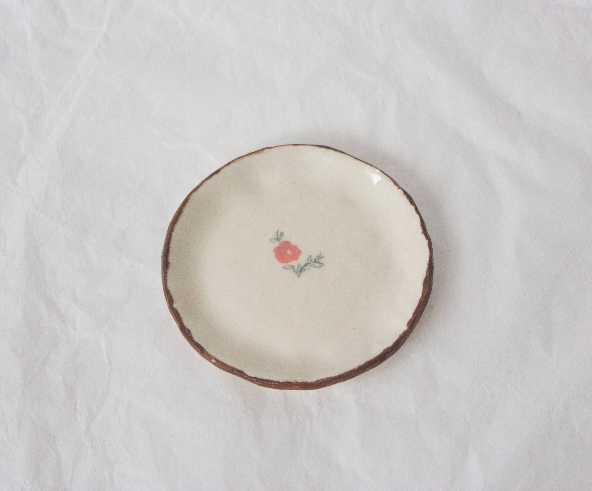 Cornflower Ring Dish- Chocolate
