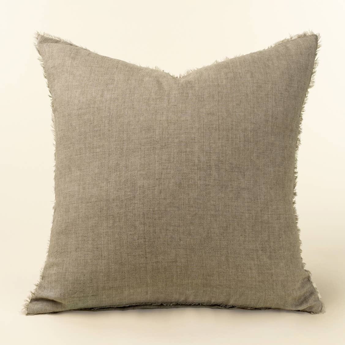 24x24 Lina Linen Pillow Almond