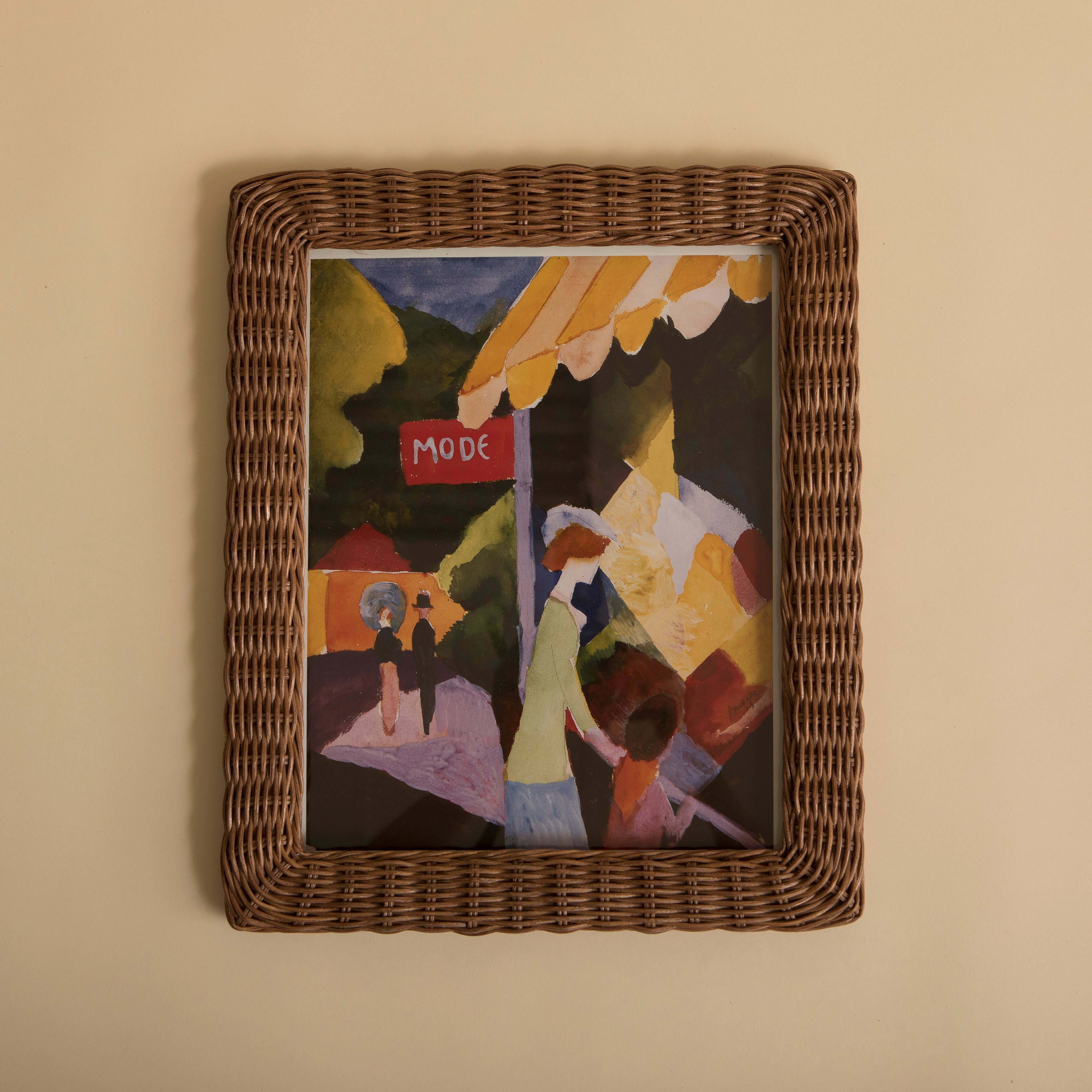 Harper Rattan Handwoven Picture Frame Small