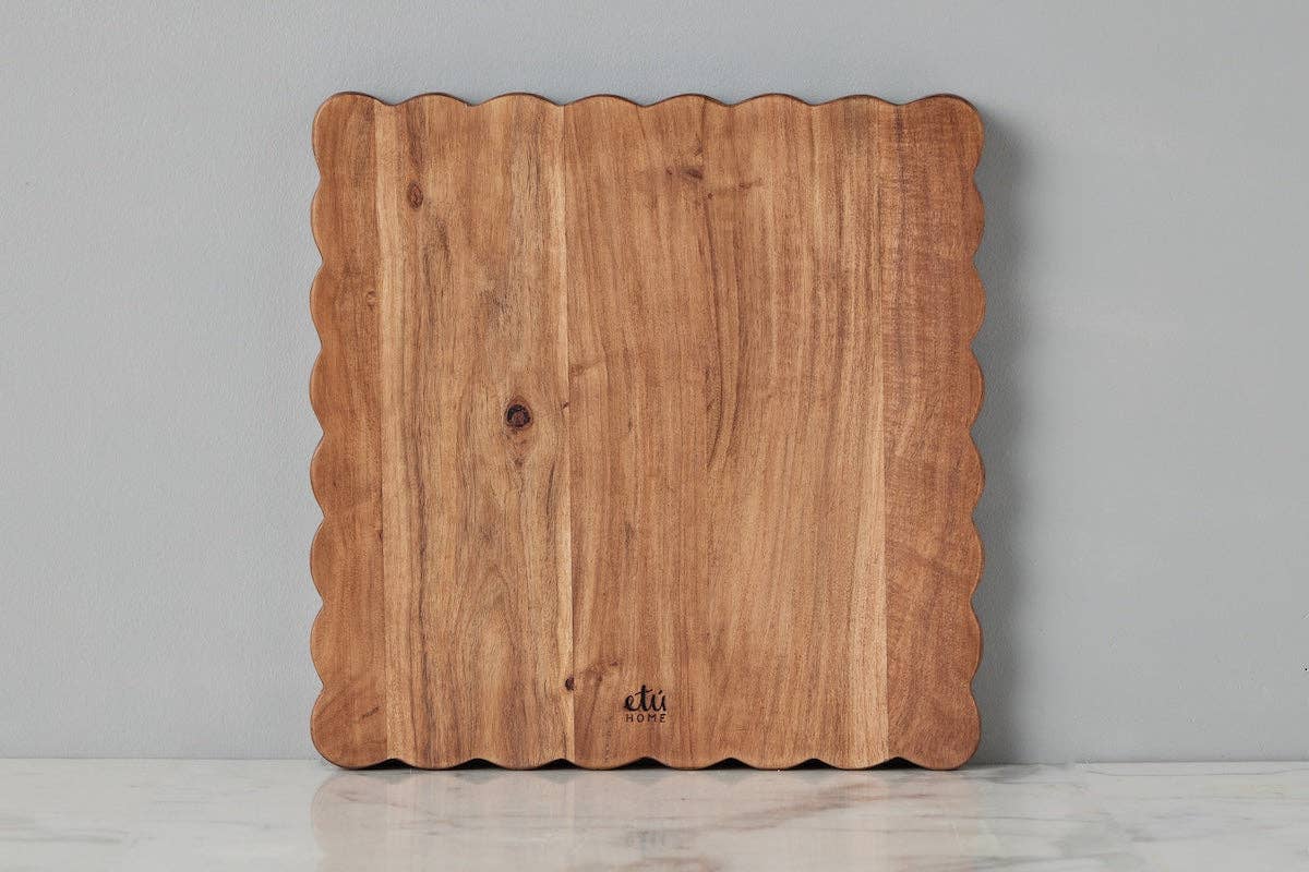 Scalloped Cutting Board, Large Square