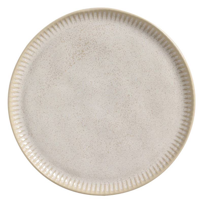 Linhas Bio Stoneware Latte Dinner Plate, 10.8"