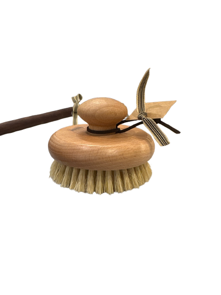 Beech Wood Body Brush w/ Round Handle