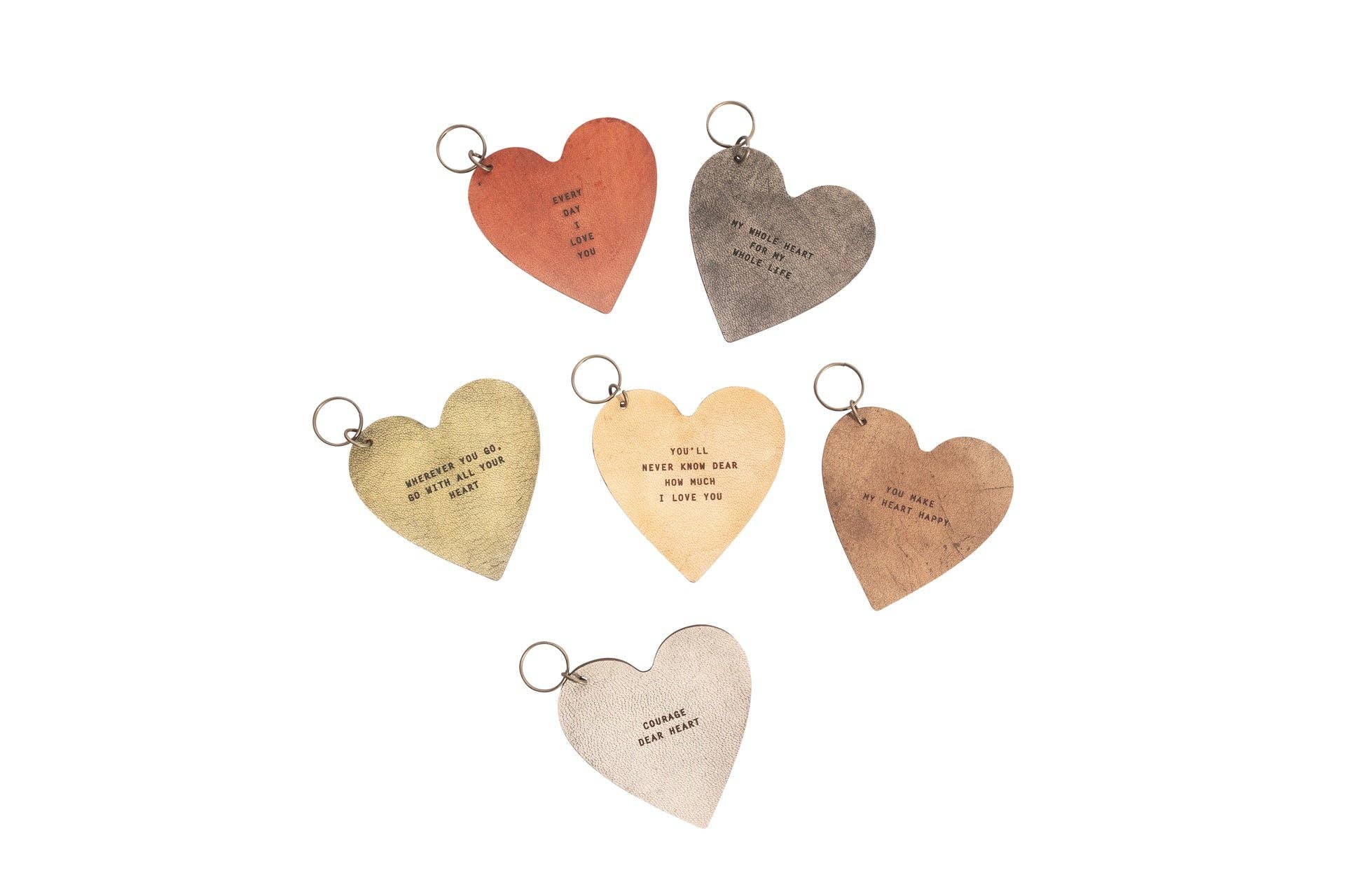 Sugarboo & Co - Leather Heart Keychain