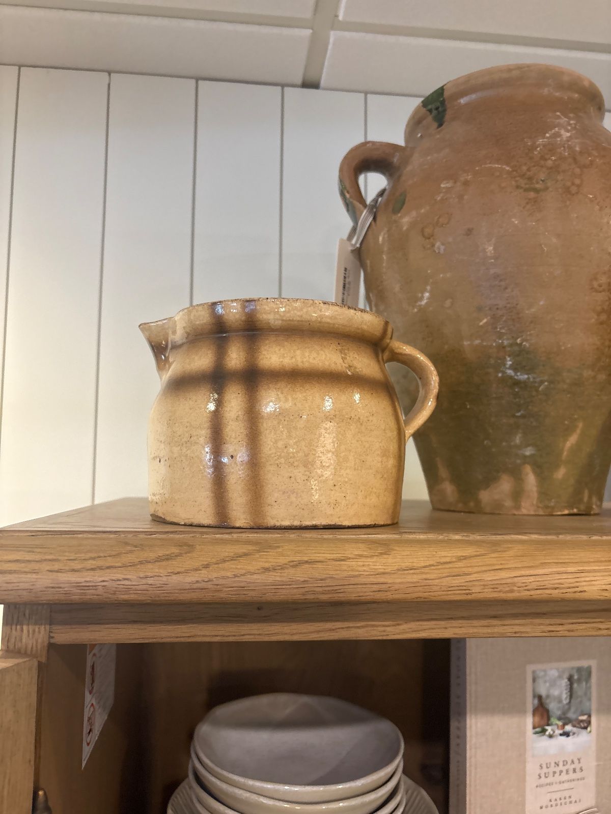 FOUND: Stoneware Pitcher