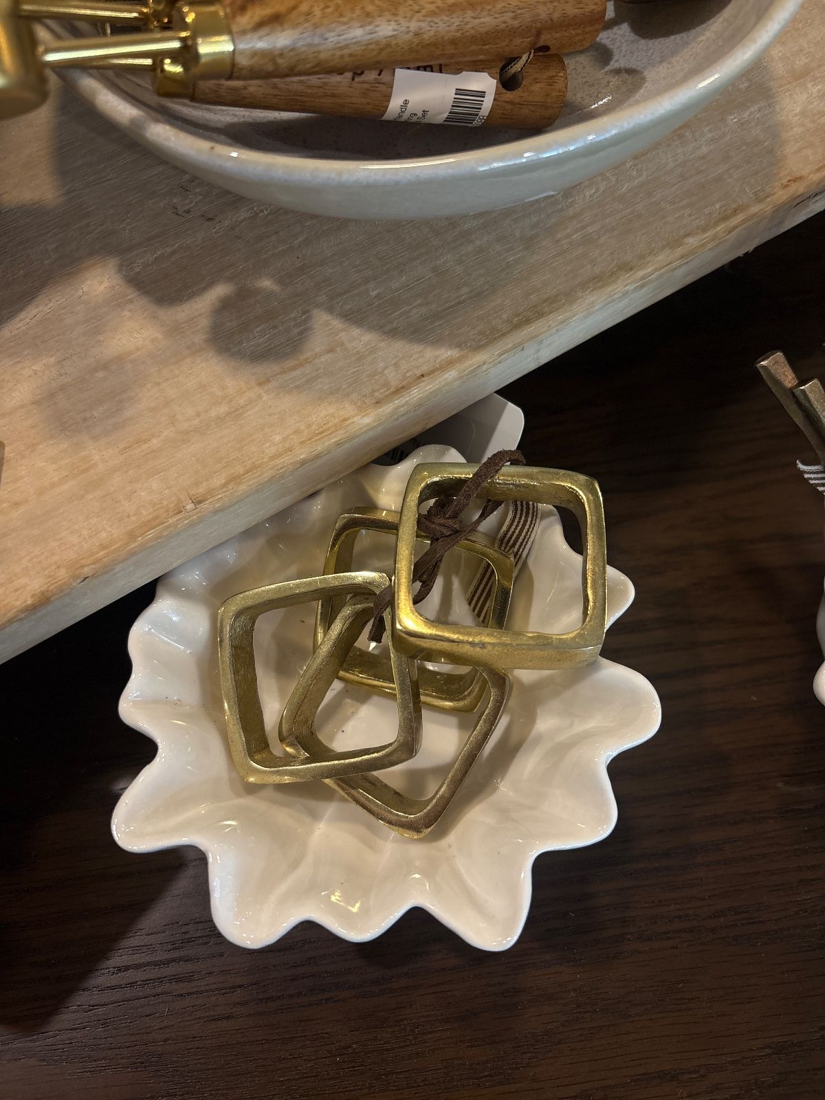 Brass Napkin Rings - Set of 4