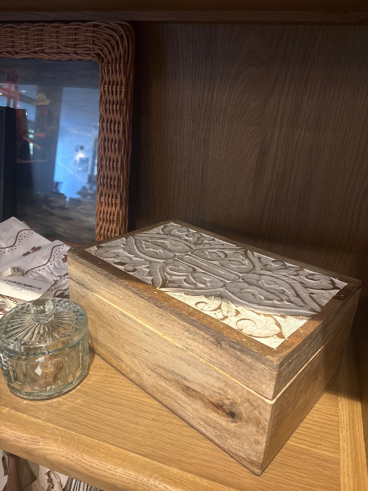 Carved Wood Box