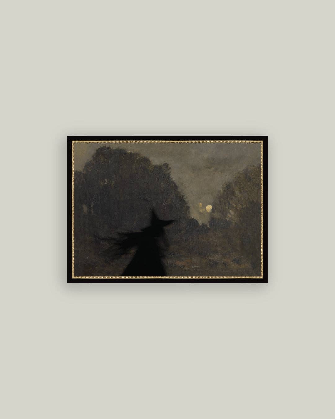 Petal Lane Home - Midnight Witch Framed Antique Art