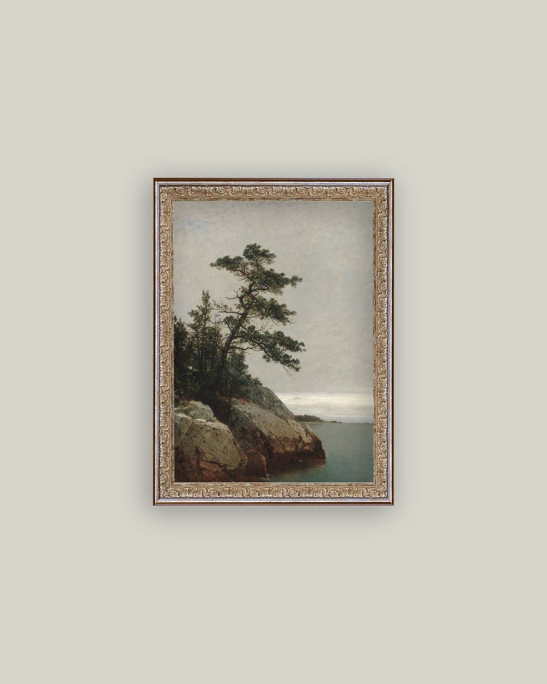Petal Lane Home - Ocean Side Framed Antique Art