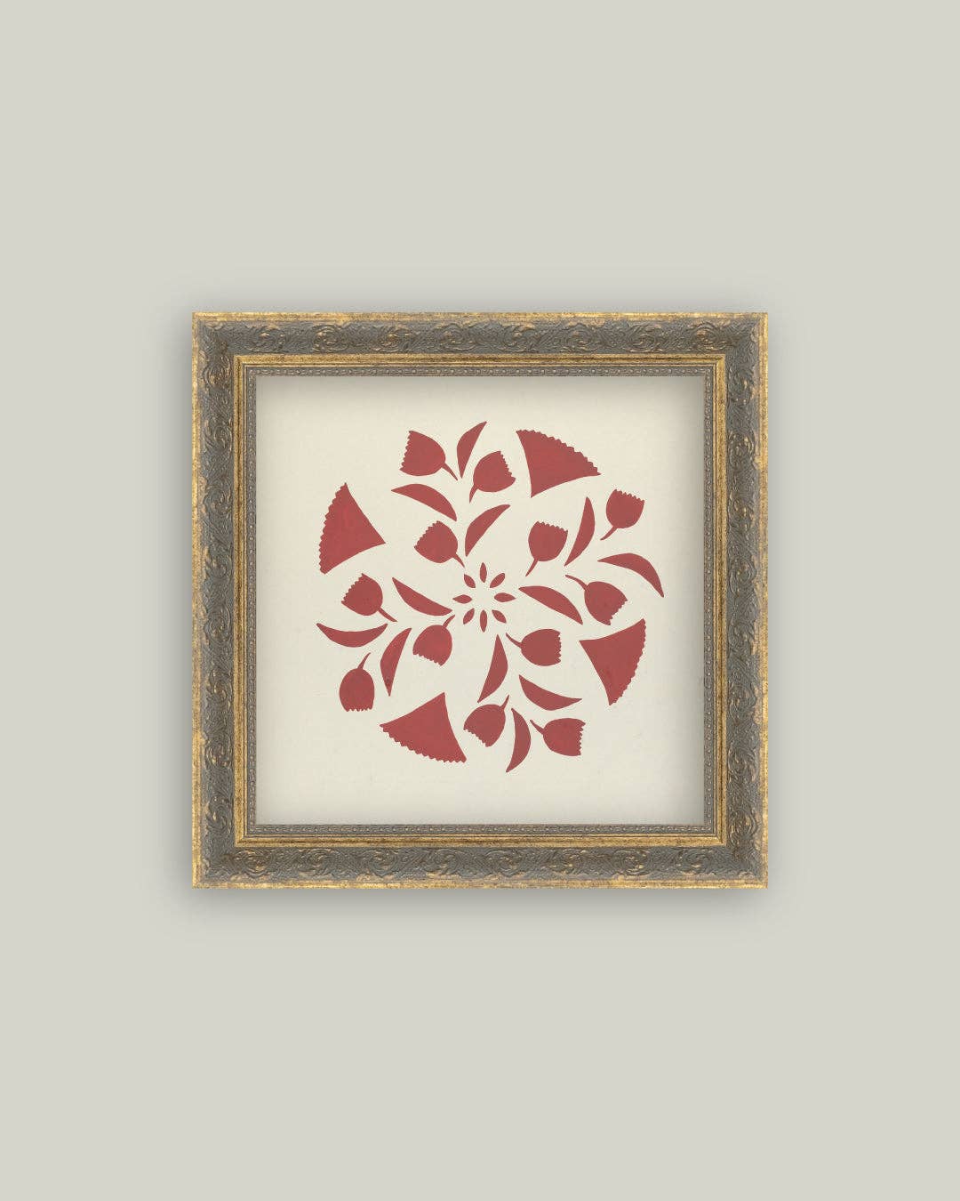 Petal Lane Home - Red Stencil