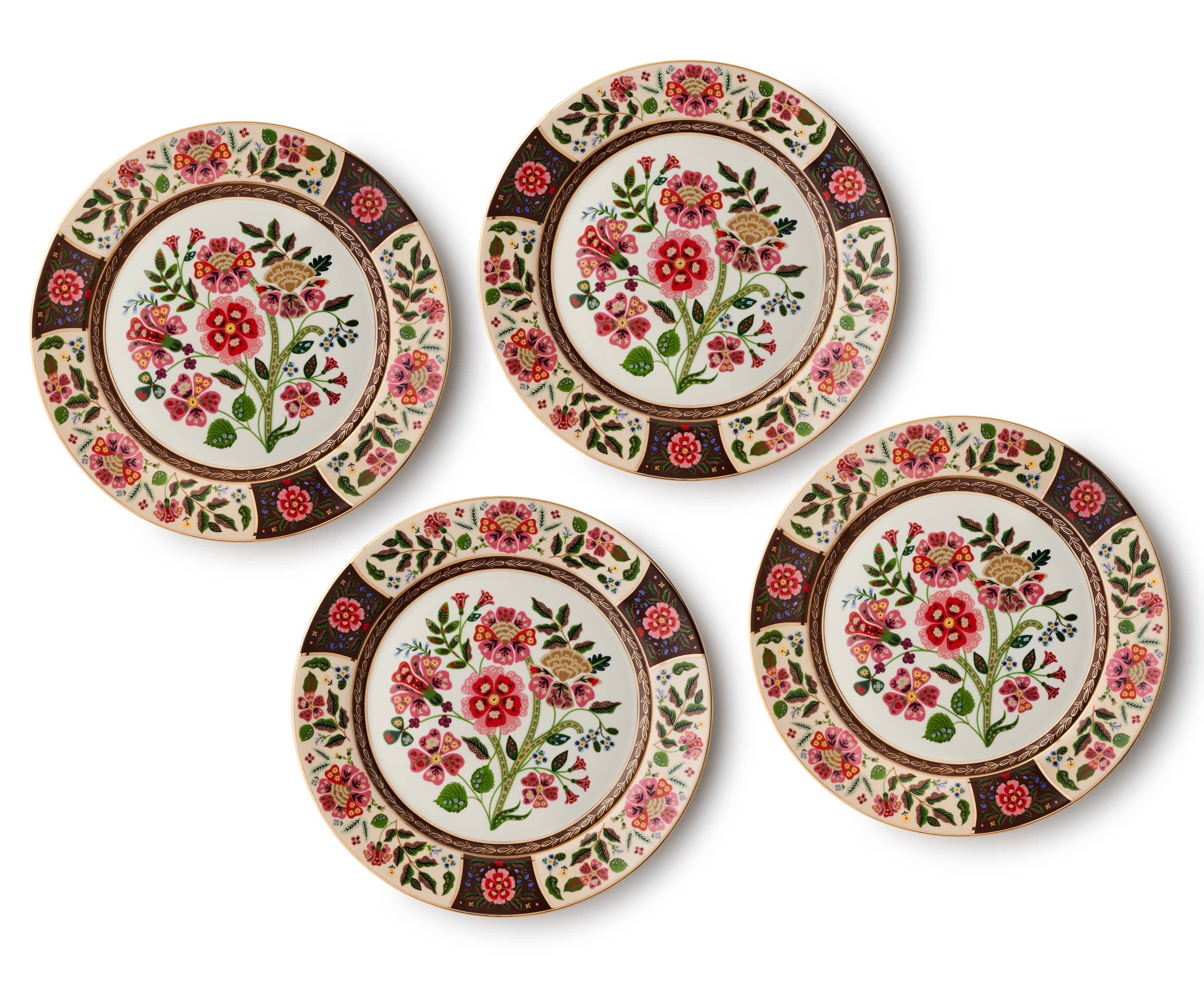 Gracie Porcelain Dinner Plate Set of 4