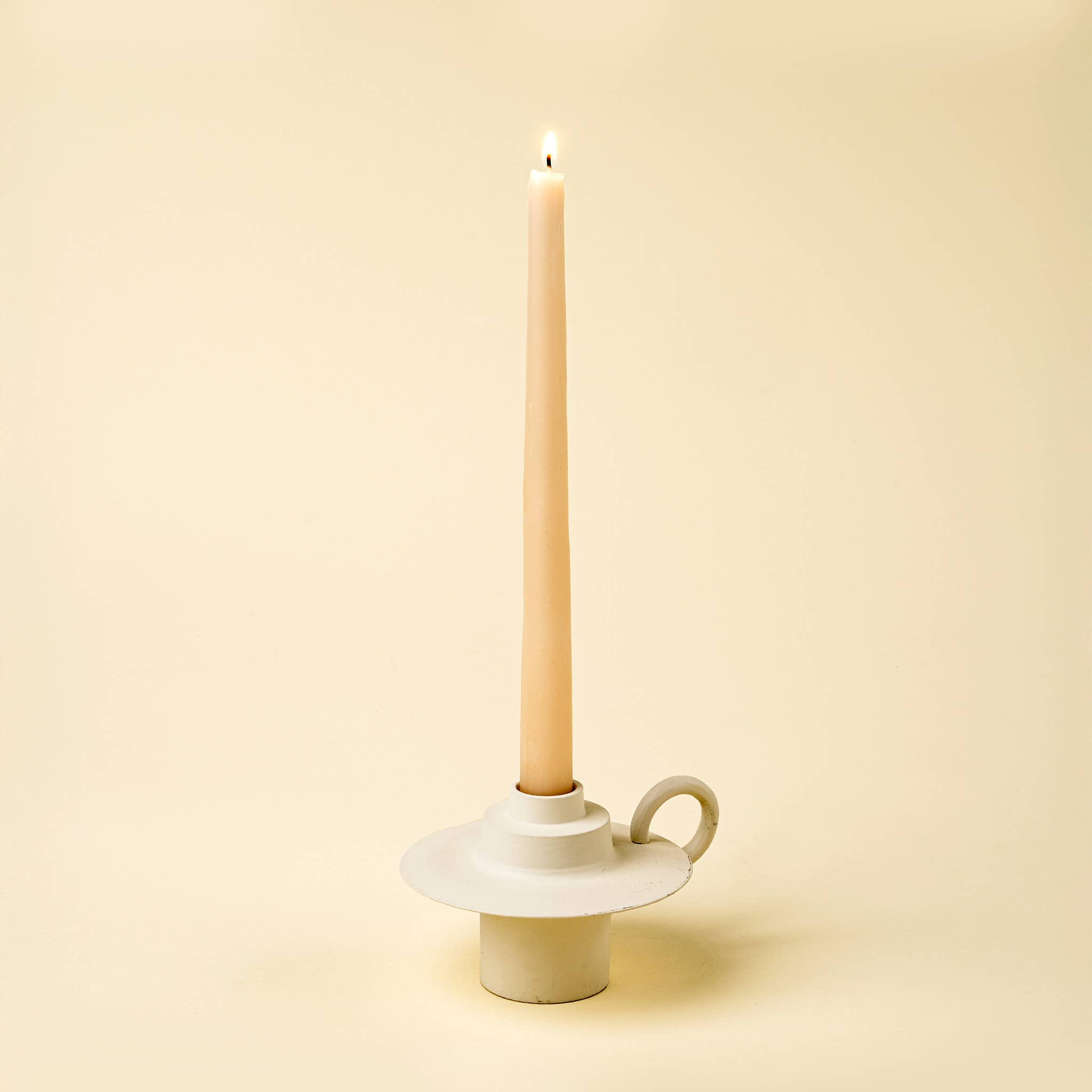 Foundry Candle Holder, Ivory