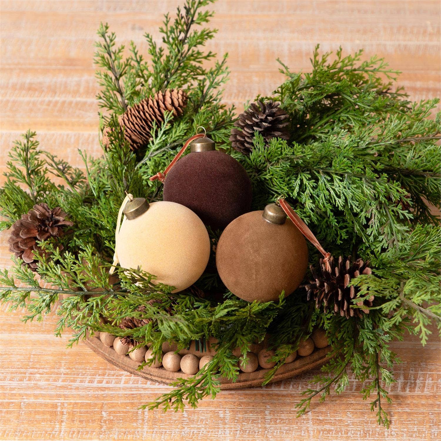 Flocked Ornament Ball