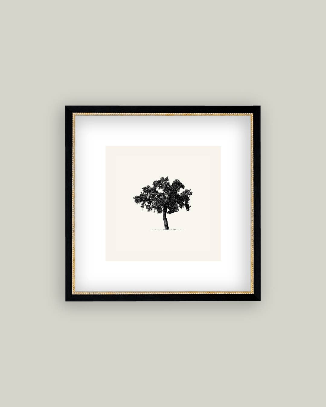 Petal Lane Home - Tree Framed Antique Art