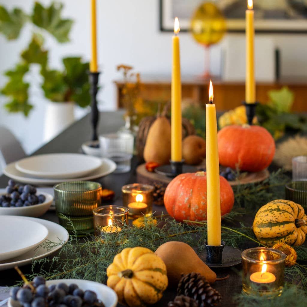 Beeswax Taper Candles – Dripless &amp; Handmade in USA