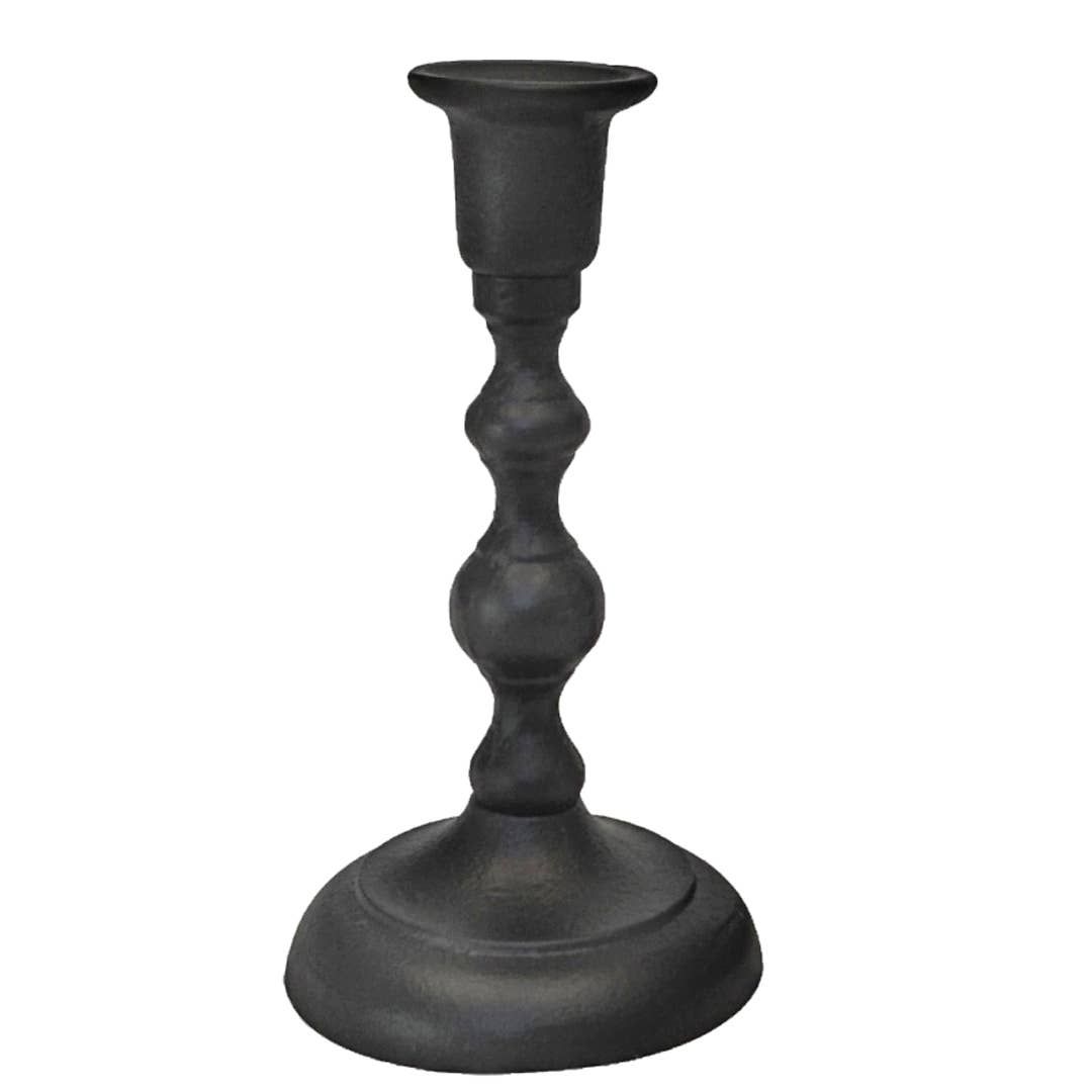 Cast Iron Taper Candle Holders - Heirloom Quality, Handmade, Size: 7"