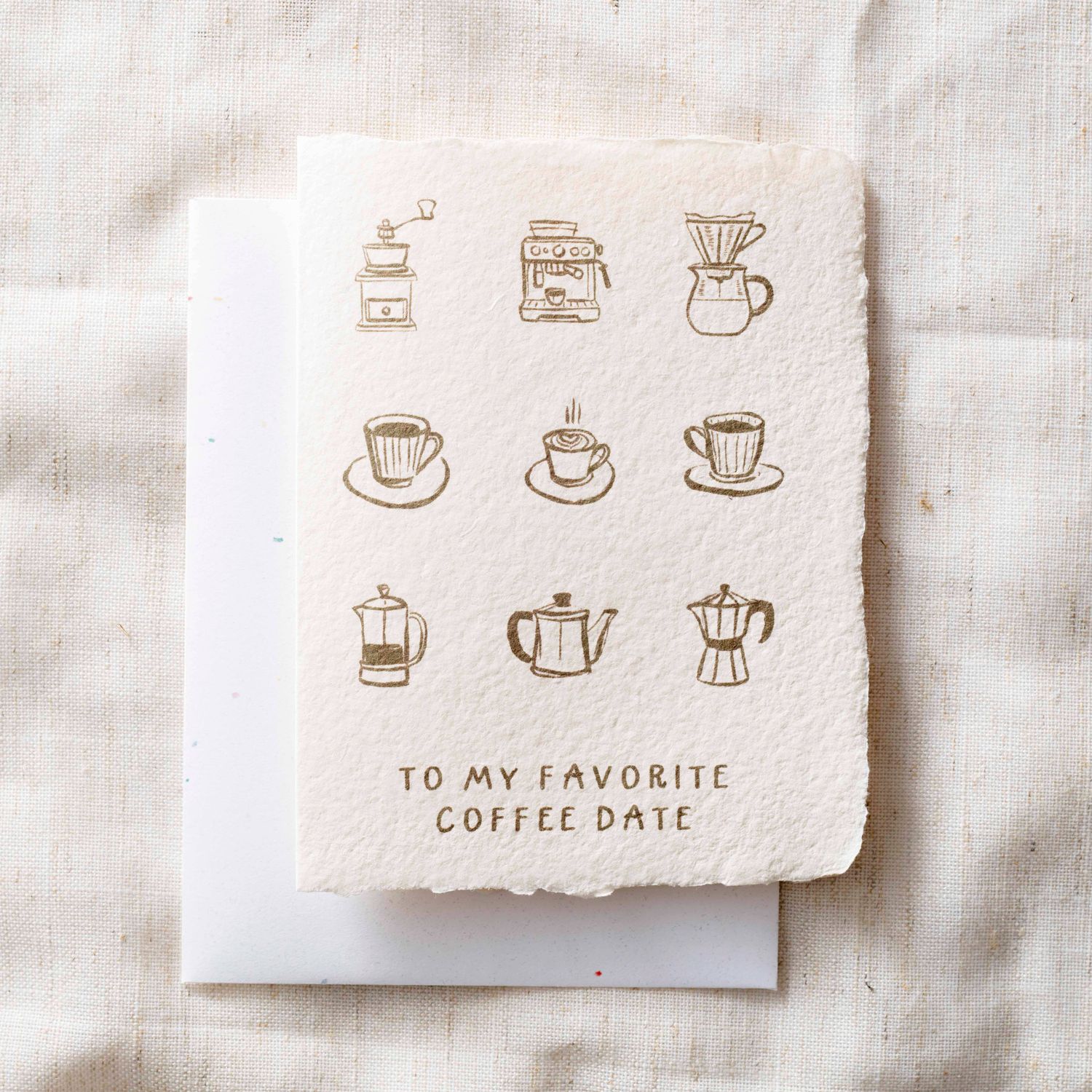Coffee Date Love Friendship | Eco-Friendly Greeting Card(1)
