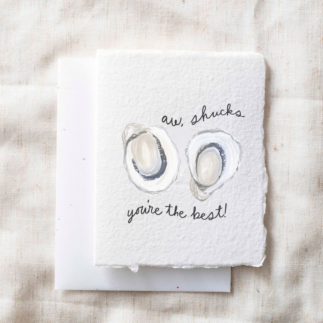 Aw Shucks, You're the Best | Oyster Friendship Greeting Card