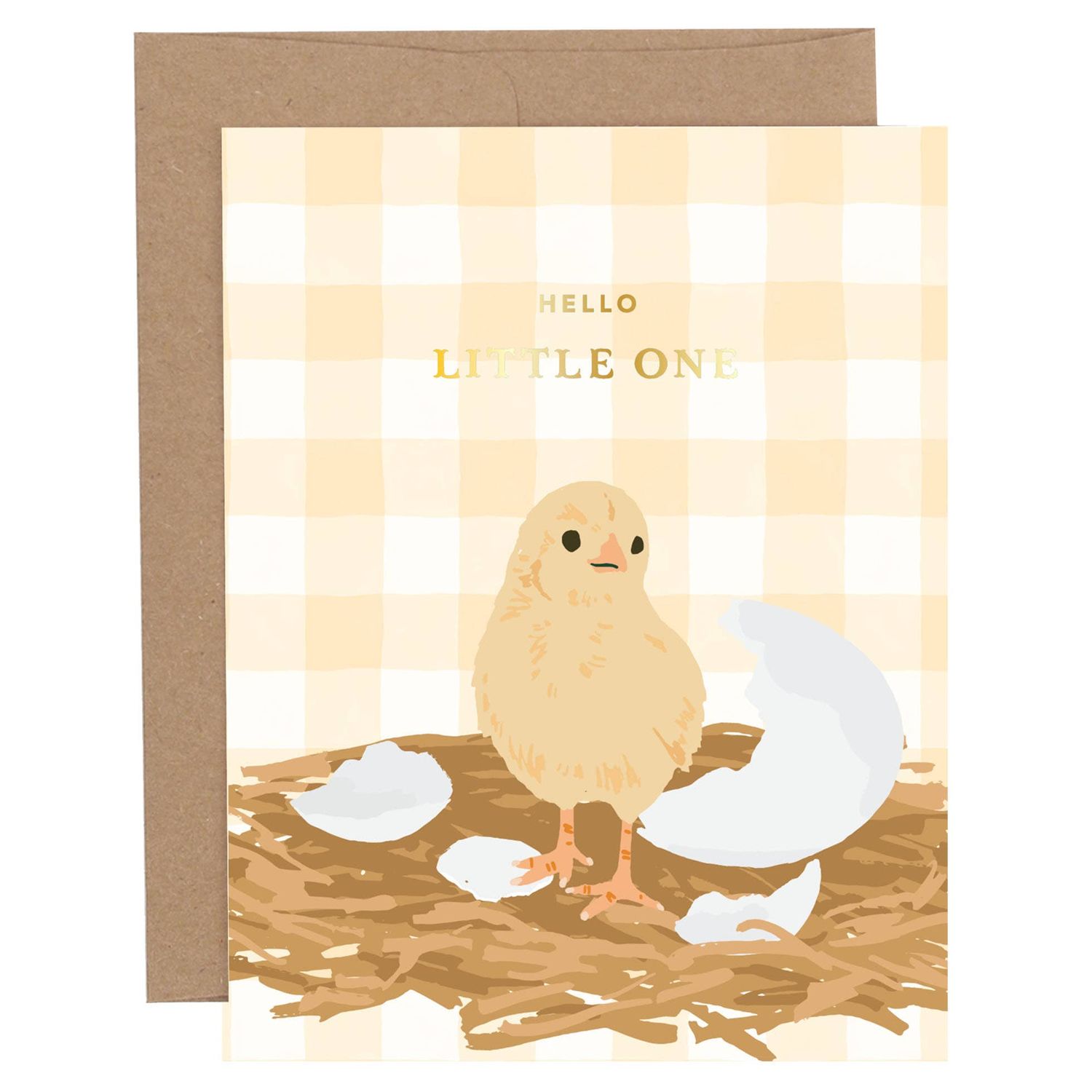 Hello Little One Chick Baby Greeting Card