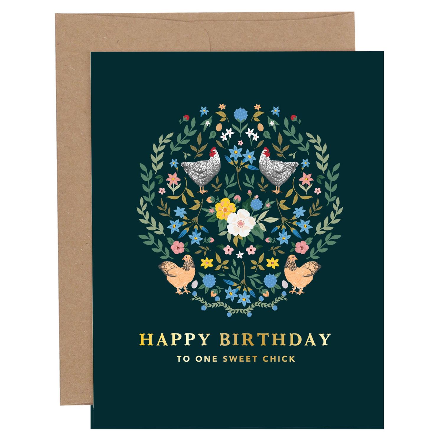 Happy Birthday To One Sweet Chick Greeting Card