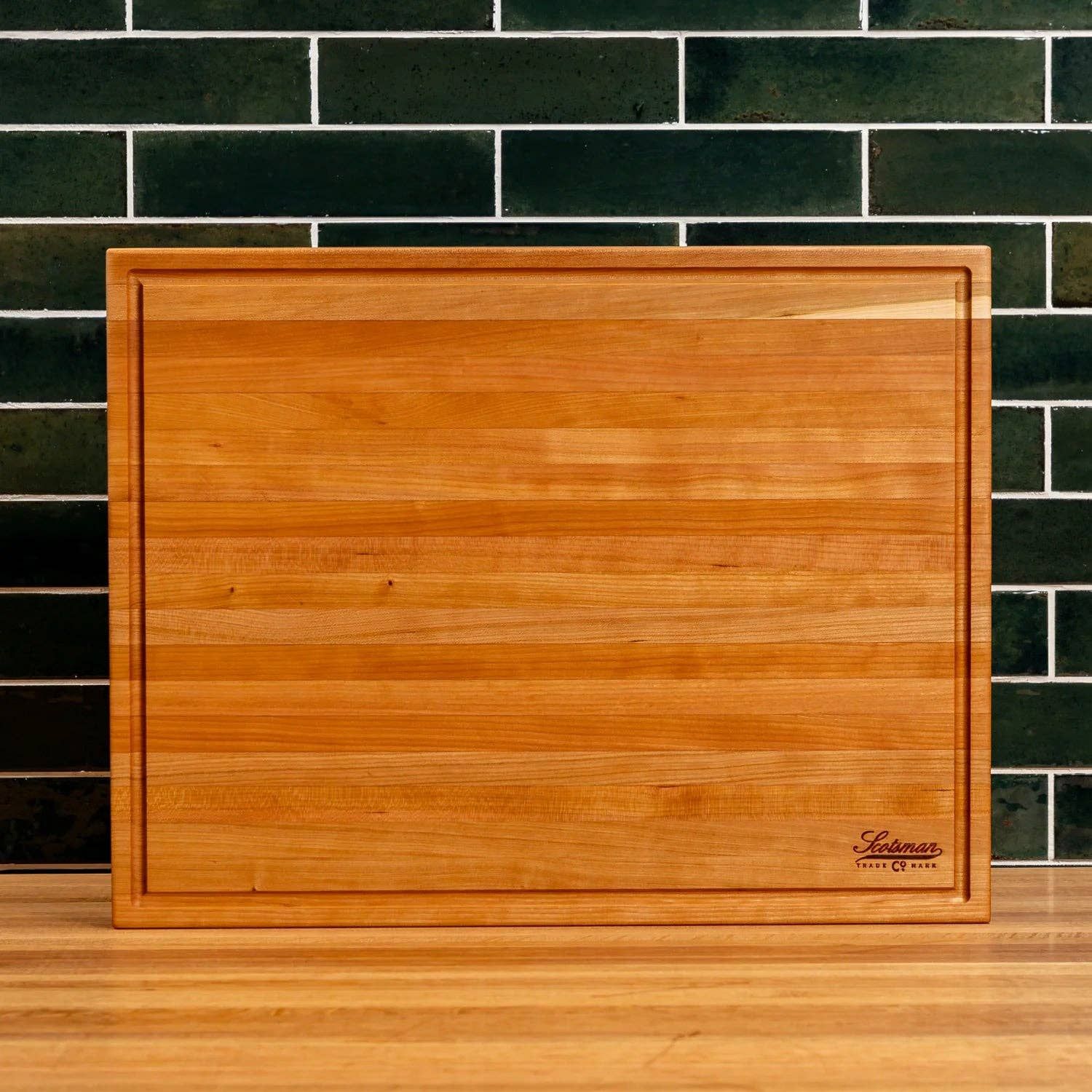Cherry Butcher Block with Juice Groove, Size: Large