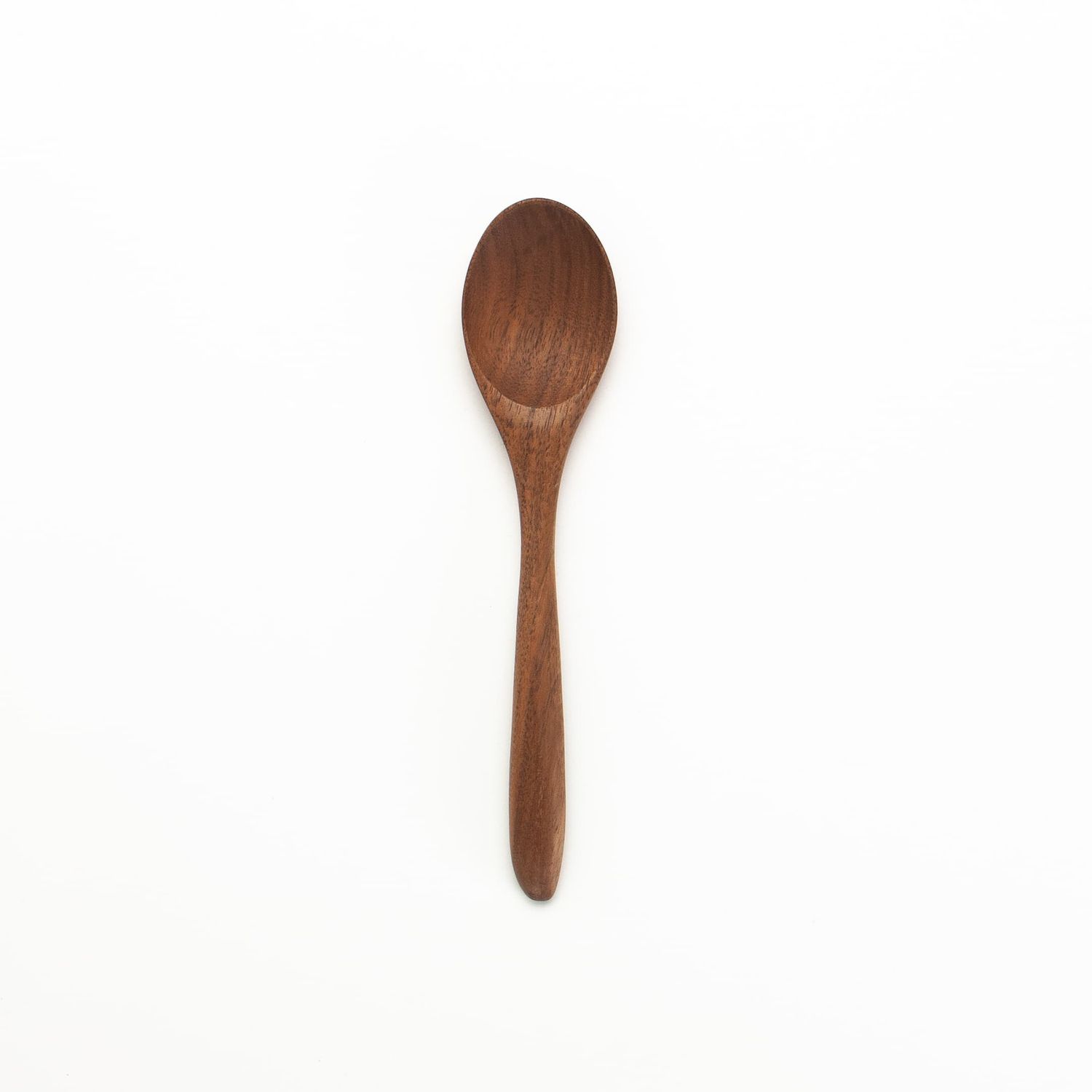 7" Walnut Wood Eating Spoon - Handmade Flatware &amp; Utensil