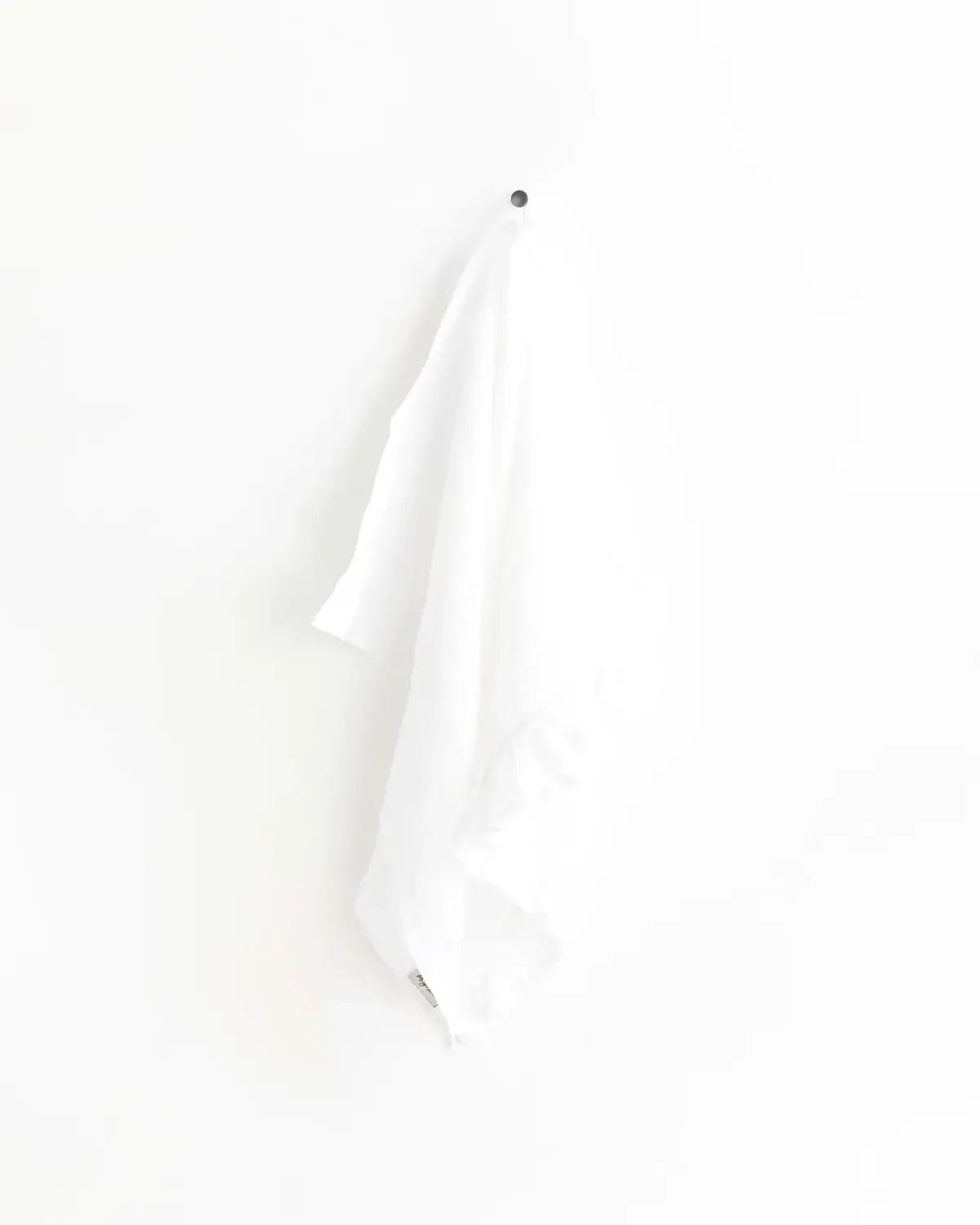 Ruffle trim tea towels, Color: White