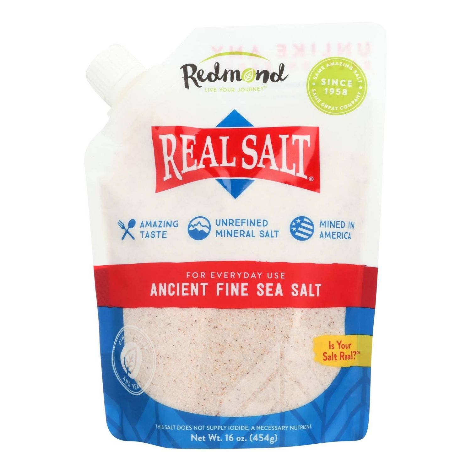 Real Salt Fine Sea Salt - Ancient - 16 oz