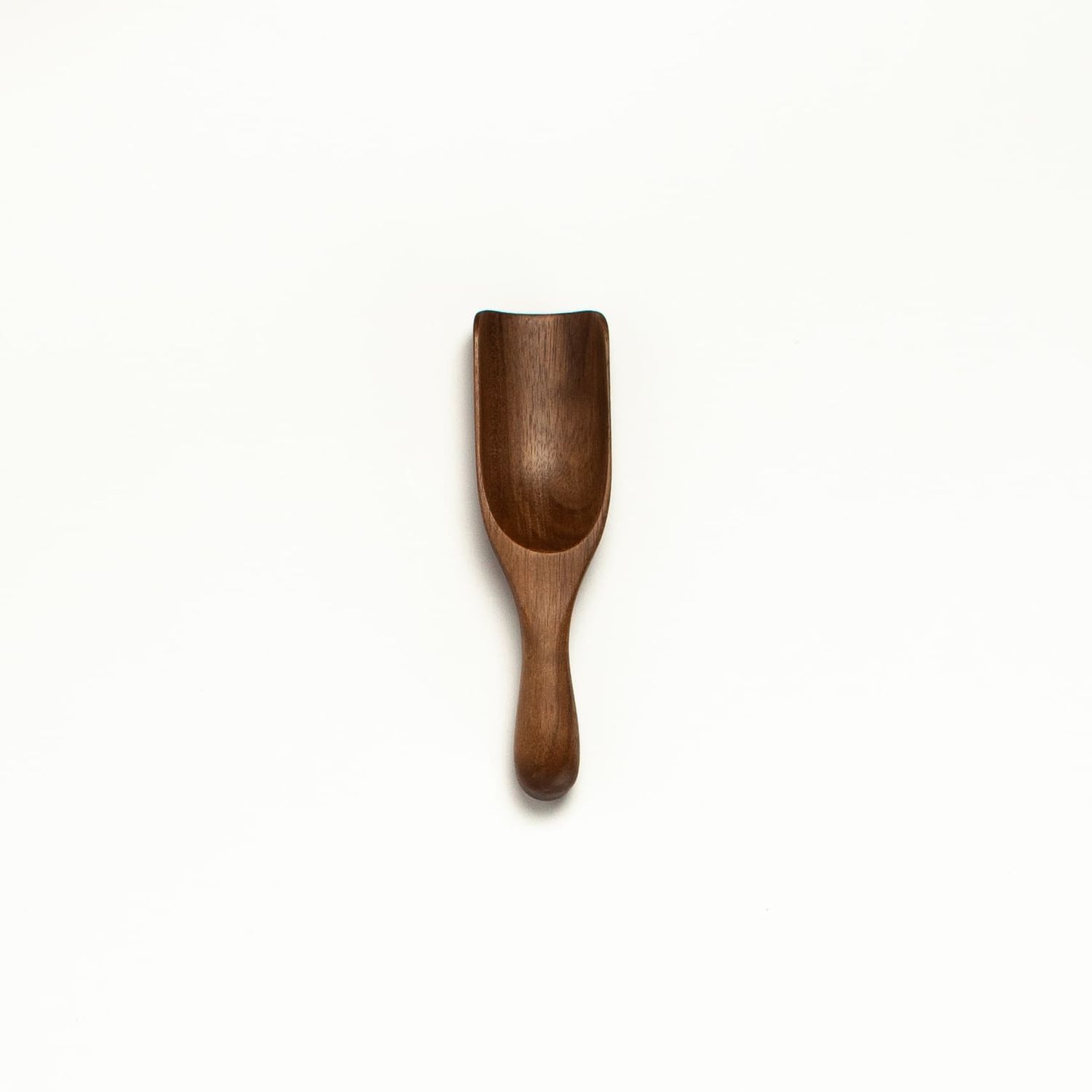 5" Small Walnut Wood Tea Scoop - Kitchen Serving Utensil