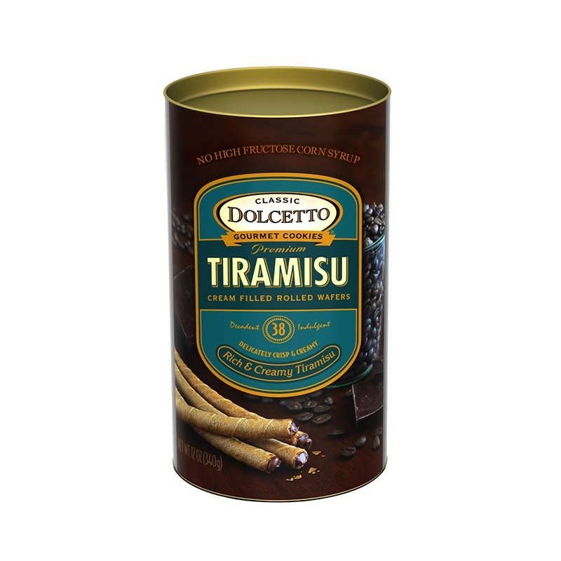 Dolcetto Wafer Roll Cans - Tiramisu 12oz