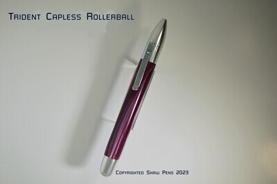 Trident Capless Rollerball Lavender Pearl in Aluminum