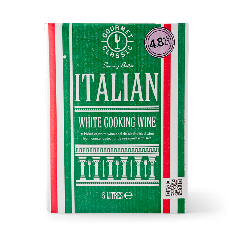 Gourmet Classic Italian White Cooking Wine 5LTR 4.8