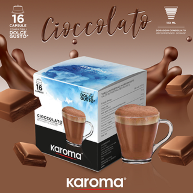 Karoma Dolce Gusto 96 Compatible Capsule Cioccolato