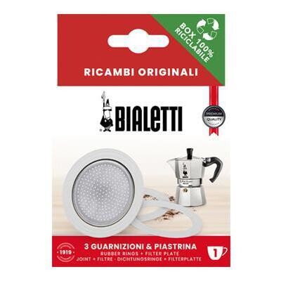 Bialetti Original replacement Gasket/Filter Set - 1 Cup