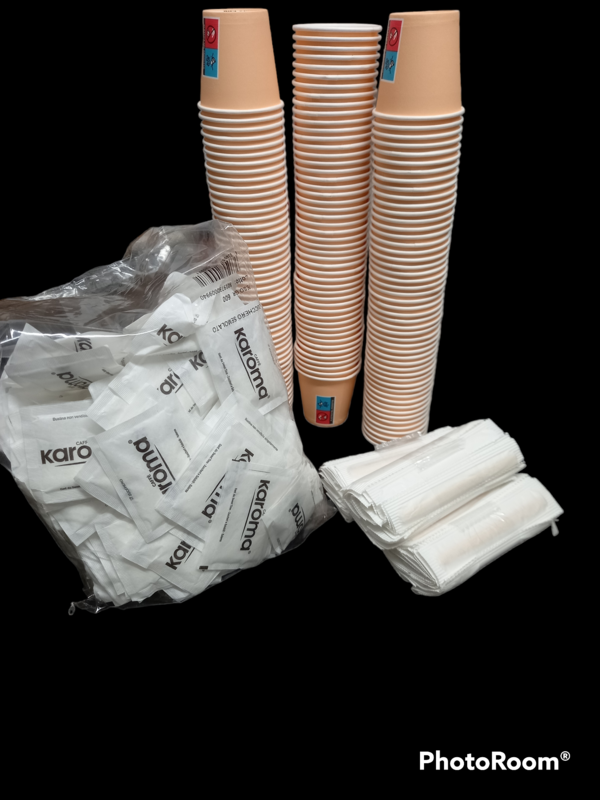 ESPRESSO Coffee Accessory Kit (150 Pieces of each) Recyclable