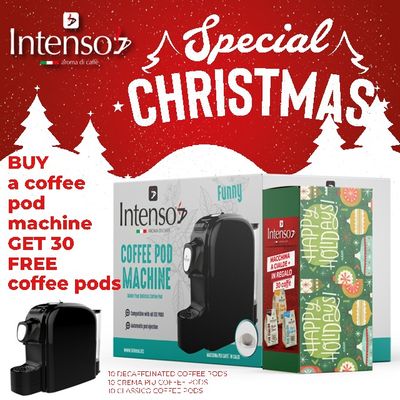 Intenso FUNNY ESE Coffee Machine with 30 Free Coffee Pods