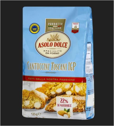 Asolo Dolce Tuscan Cantuccini 2 x 125g Packs