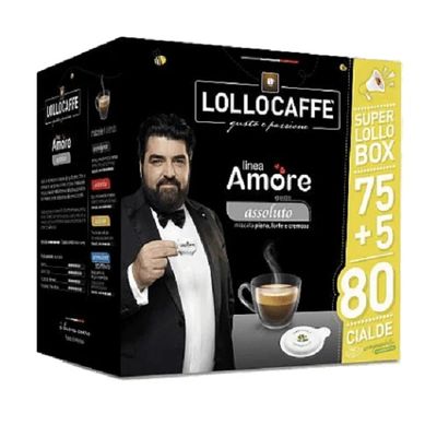 LOLLO AMORE 80 Assoluto Super Box 75+5 FREE ESE Pods