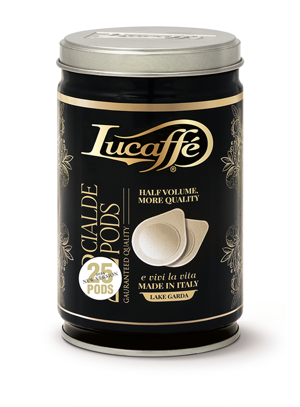 Lucaffè Steel tins of ESE Pods or Nespresso Capsules