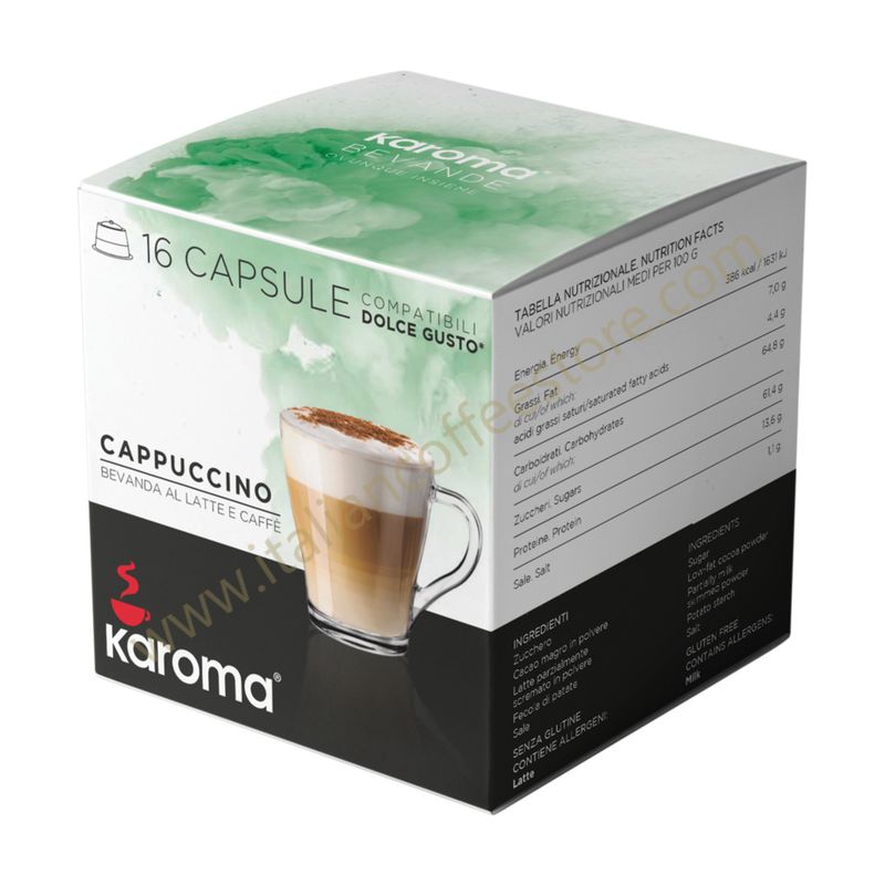 Karoma  96 Dolce Gusto Compatible Cappuccino Capsules