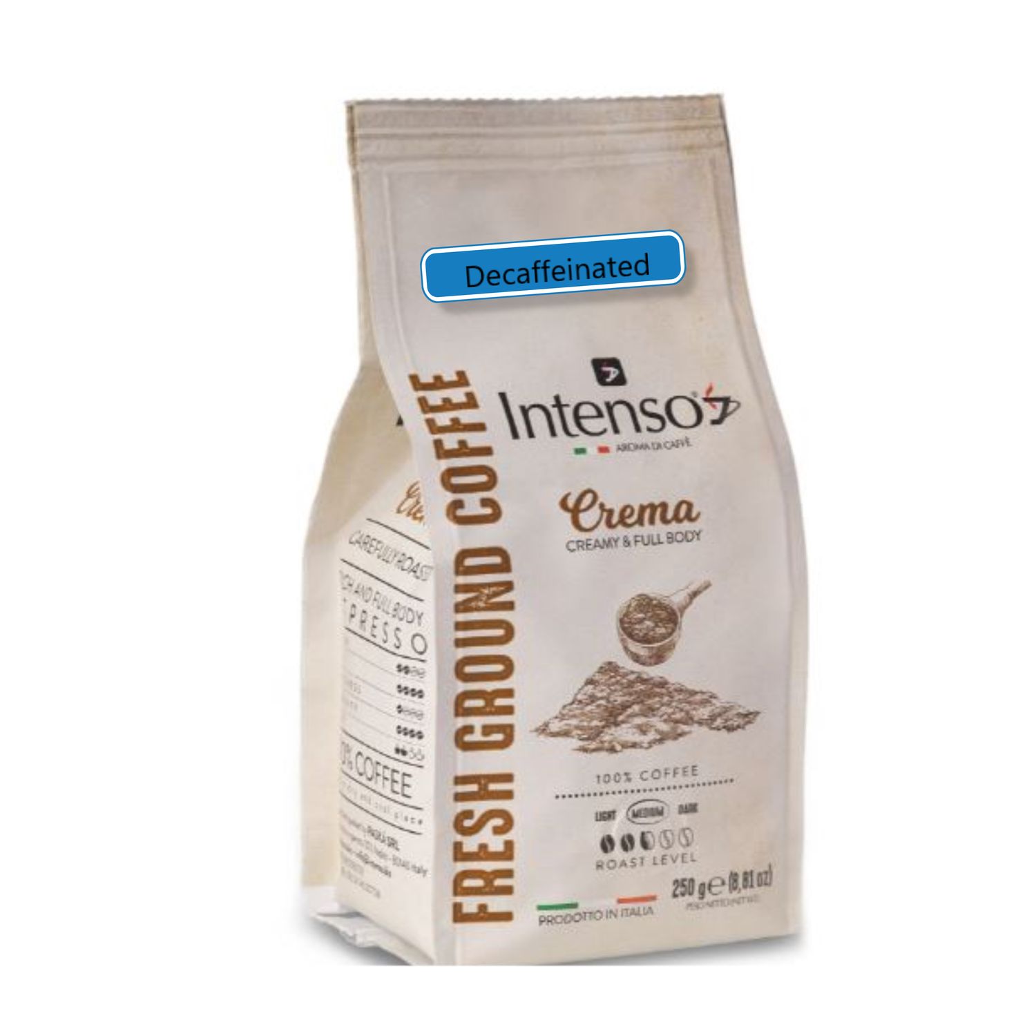 Intenso Ground Coffee 500g DECAFFEINATED (2x250g)