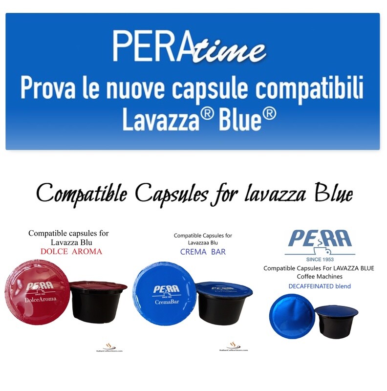 LAVAZZA BLUE® 100 Compatible Capsules - 3 PERA Blends available