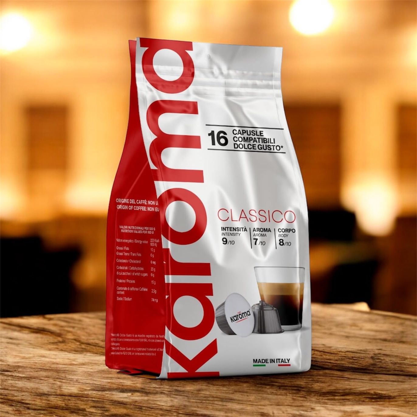 Karoma Dolce Gusto 96 Compatible Capsules Espresso Classico
