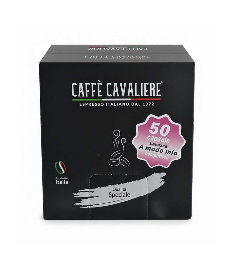 NEW A Modo Mio* Compatible Capsules by Caffe' Cavaliere Box of 50