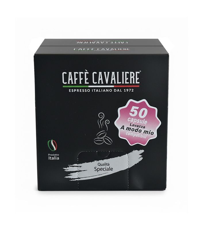 NEW A Modo Mio* Compatible Capsules by Caffe' Cavaliere Box of 50