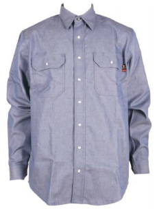 Forge FR Chambray Snap Button Long Sleeve Shirt